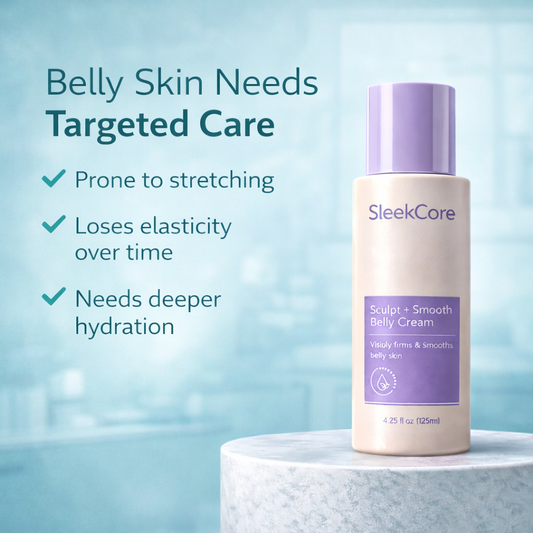 SleekCore Sculpt + Smooth Belly Cream — Firming & Stretch-Mark Smoothing Treatment